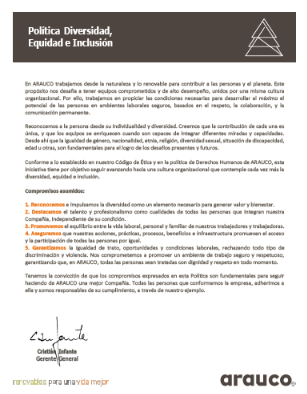 Política de diversidad, equidad e inclusión
