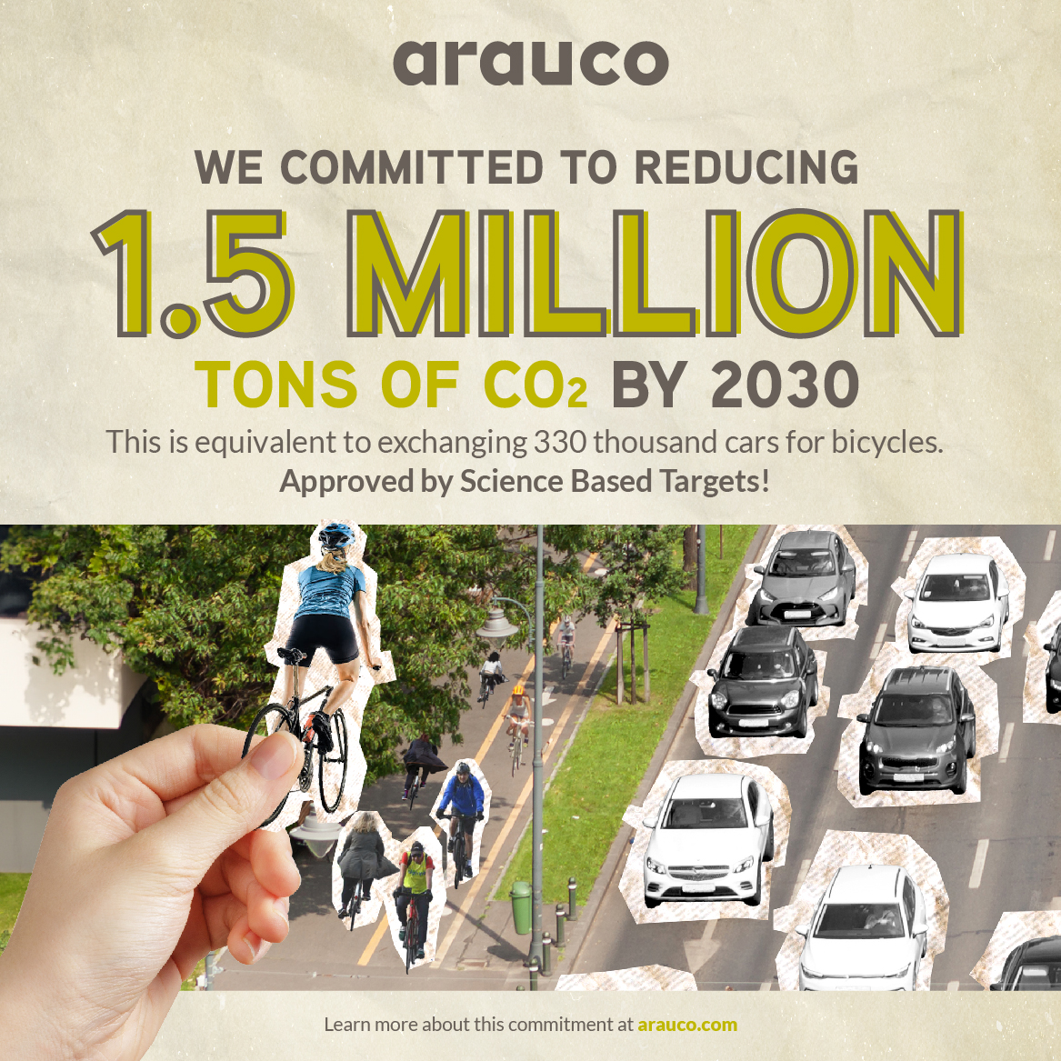 ARAUCO receives approval of Science Based Targets and commits to reducing its emissions by more than 1.5 million tons by 2030