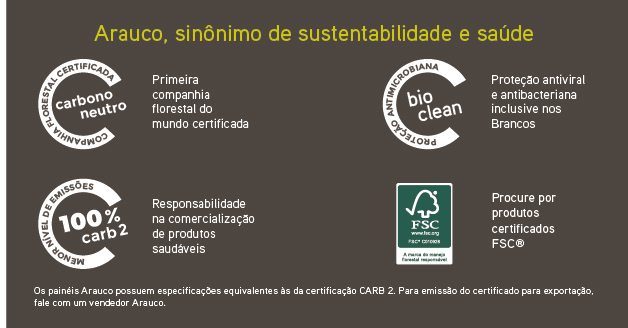 Conheça os selos e as certificações da ARAUCO - Arauco Brasil