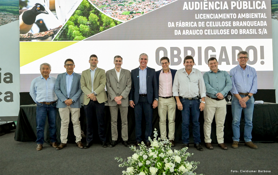 Arauco apresenta Relatório de Impacto Ambiental em Audiência Pública do Projeto Sucuriú realizada pelo Imasul em Inocência (MS)