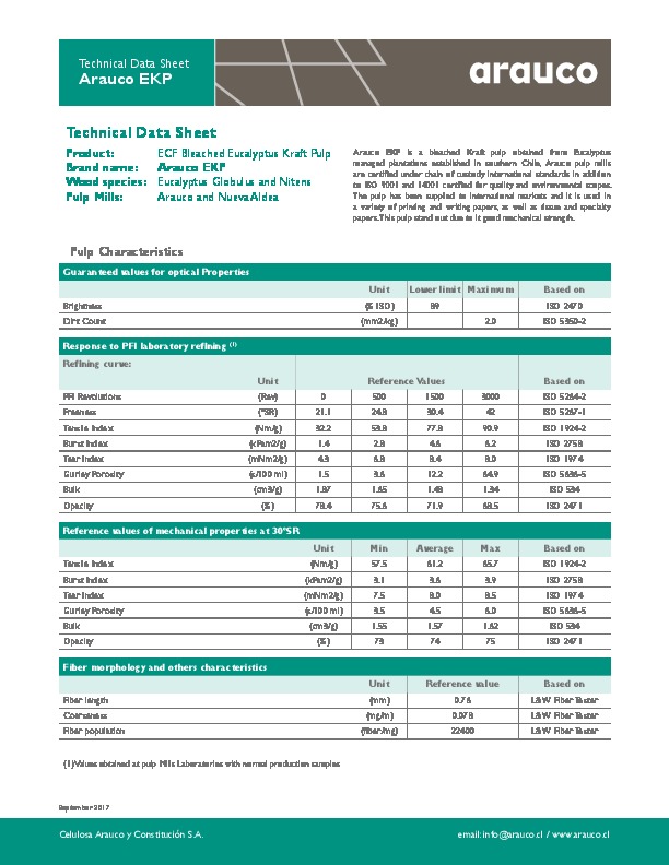 ARAUCO Chile ARAUCO EKP