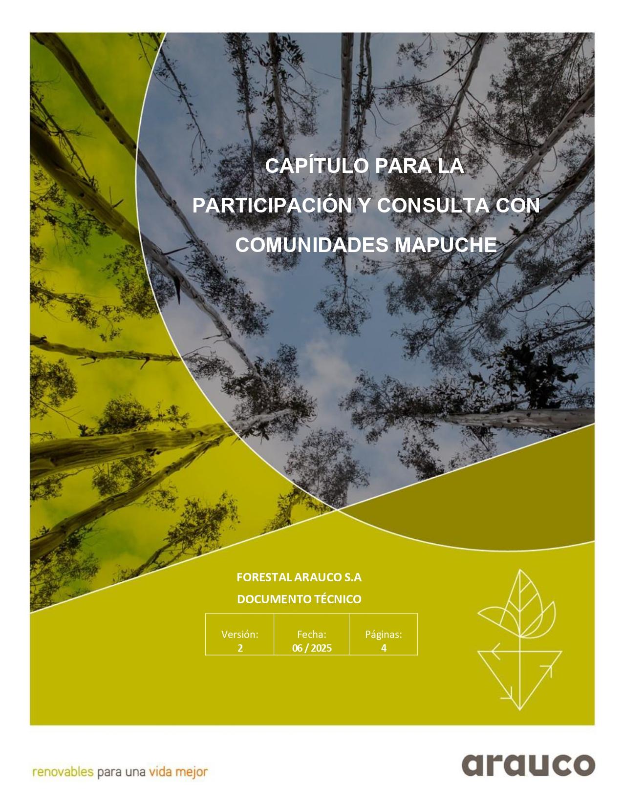 Capítulo Participación y Consulta Comunidades Mapuche