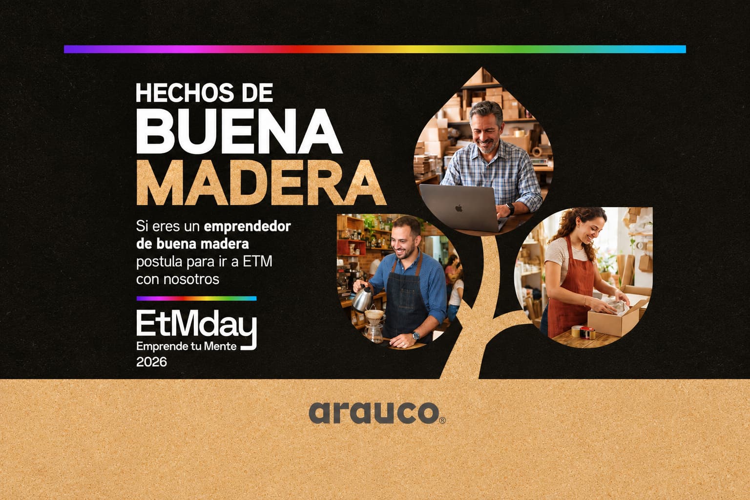 ARAUCO abre la convocatoria a 6 stands gratuitos para emprendedores en EtM Day 2026