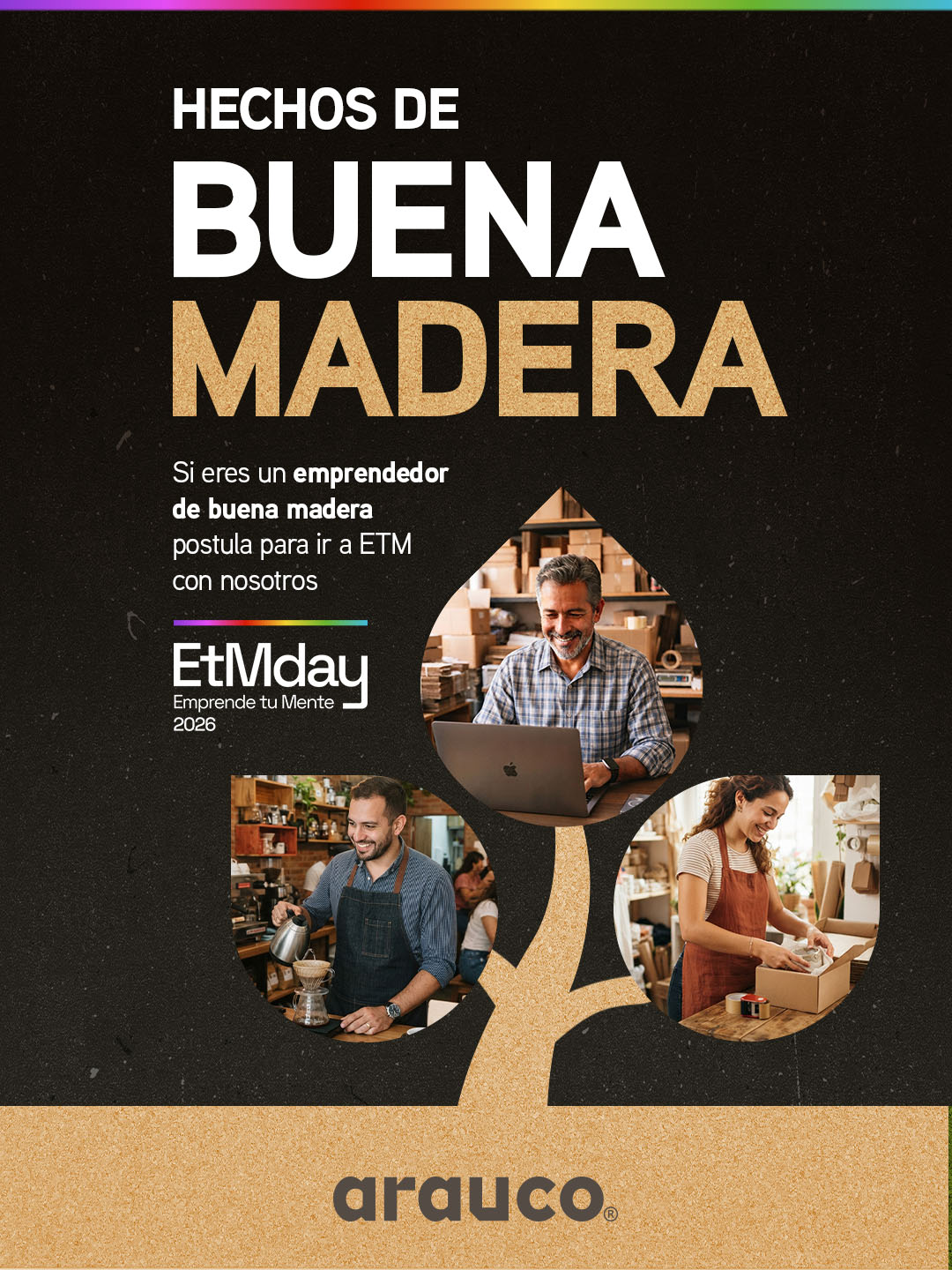 ARAUCO abre la convocatoria a 6 stands gratuitos para emprendedores en EtM Day 2026