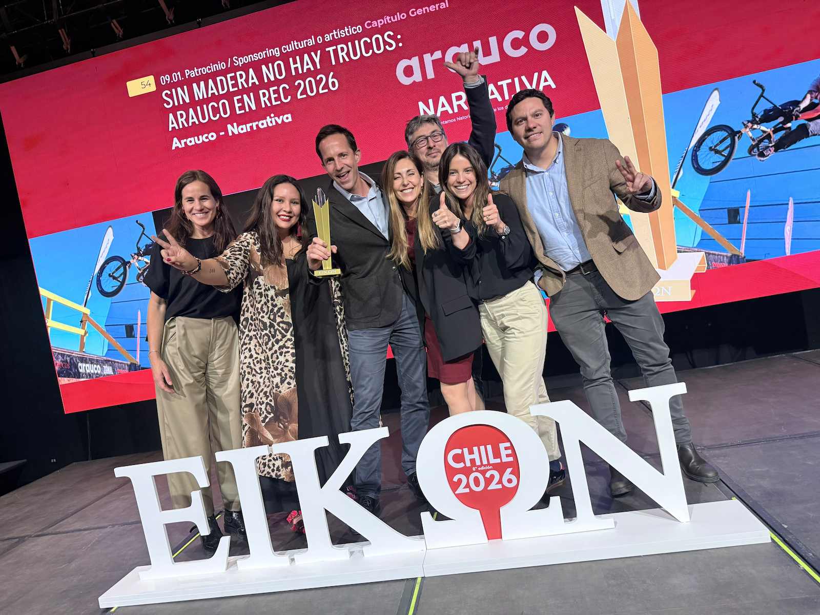 ARAUCO obtiene oro y plata en los Premios EIKON 2026 con REC y SOY ARAUCO