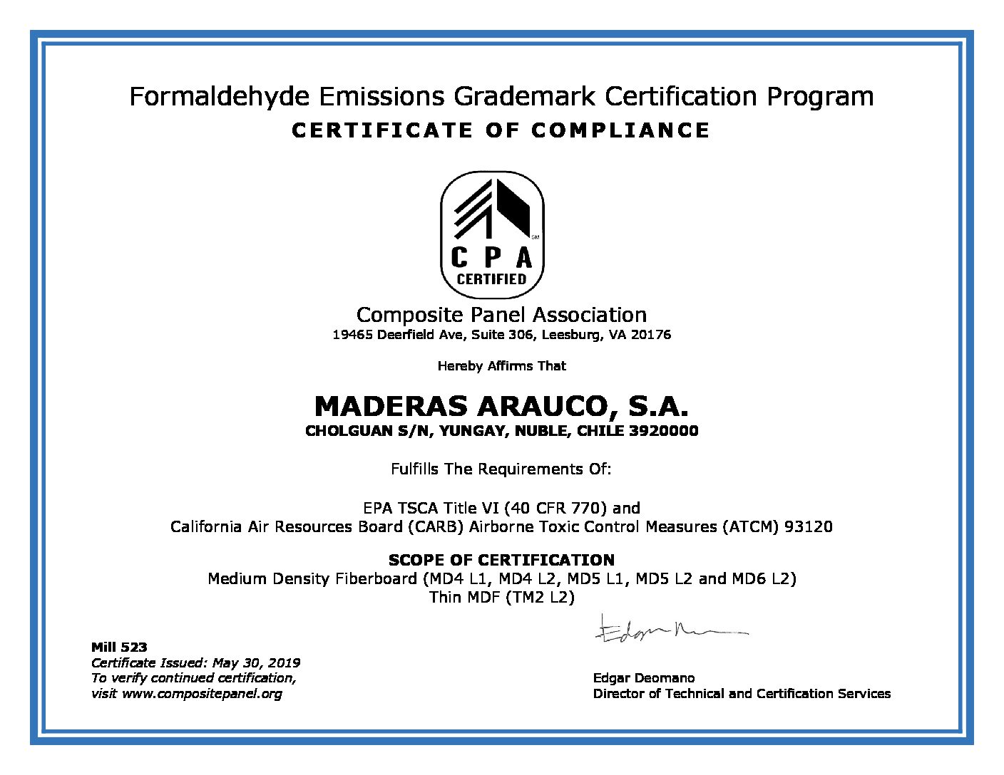 https://arauco.com/wp-content/uploads/2017/07/523-Maderas-Arauco-Trupan-Chile-HCHO-Program-certificate-of-compliance-20190530-pdf.jpg