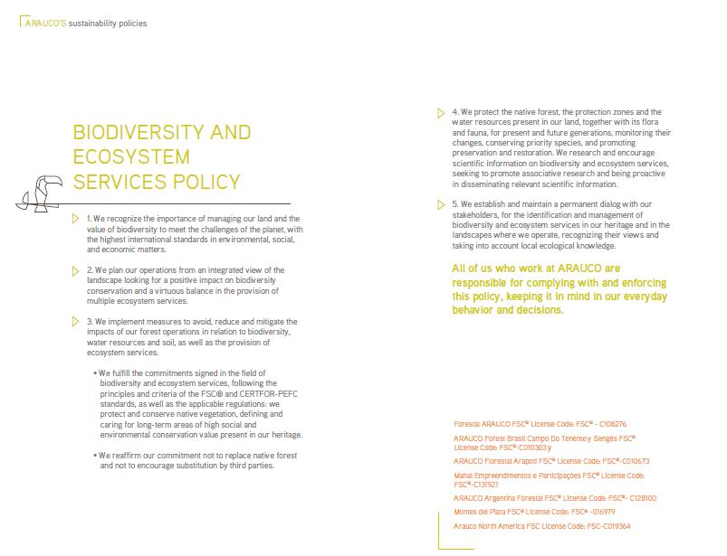 Biodiversity And Ecosystem Services Policy